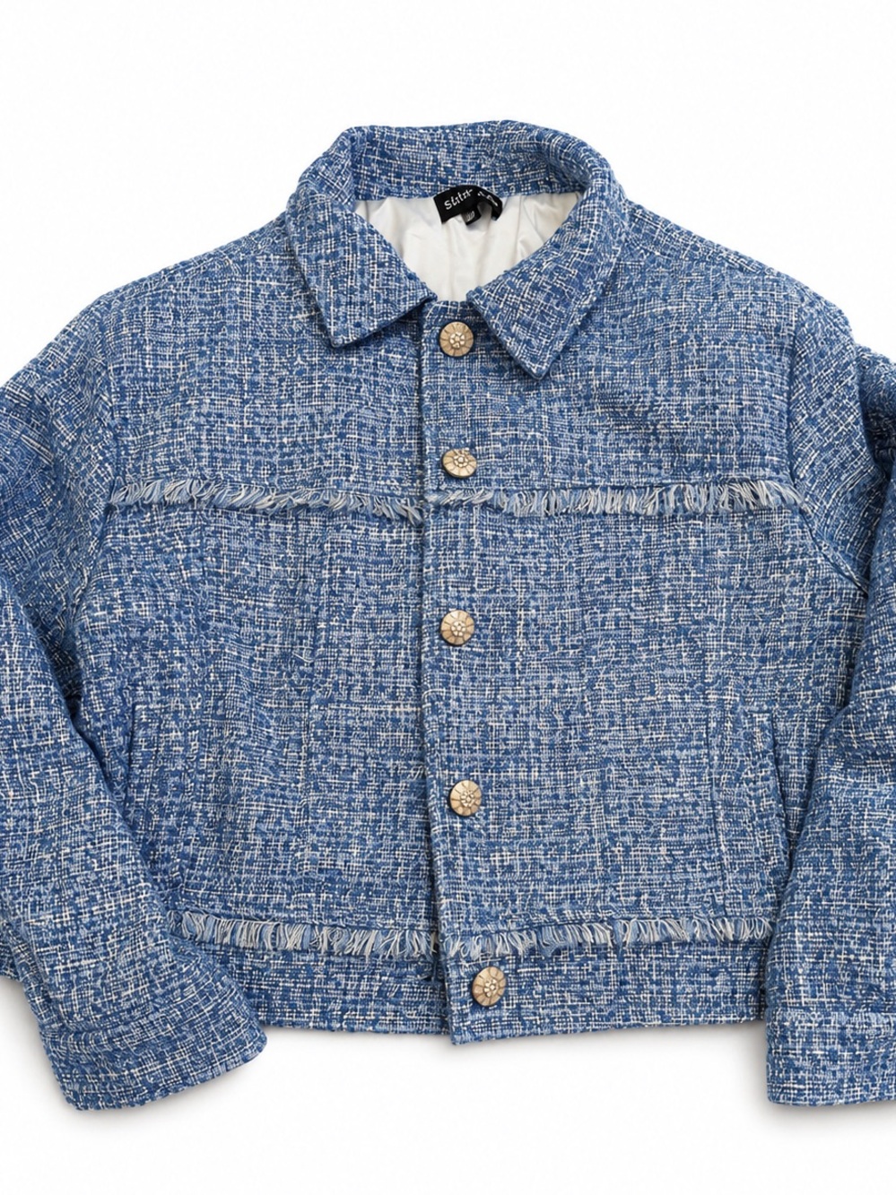 ASOS sister Jane Light Blue Tweed jacket
